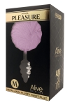Plug m�tal Fluffy Twist M mauve - Alive