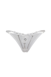 String ouvert � strass blanc