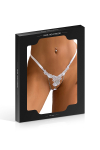 String ouvert � strass blanc